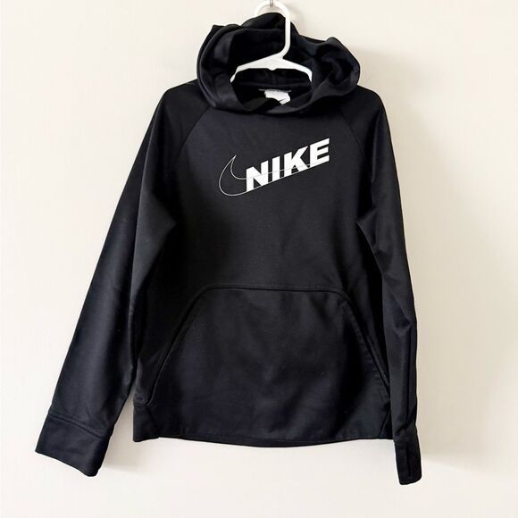 Nike Pullover Hoodie in Black with Front Logo Size S - Picture 1 of 5